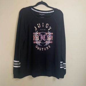 JUICY COUTURE kangaroo pocket pullover sweater size large